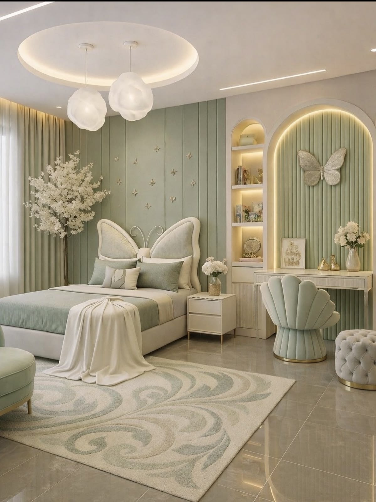 Playful Kids Bedroom with Built-in Slide & Toy Storage Stairs #51